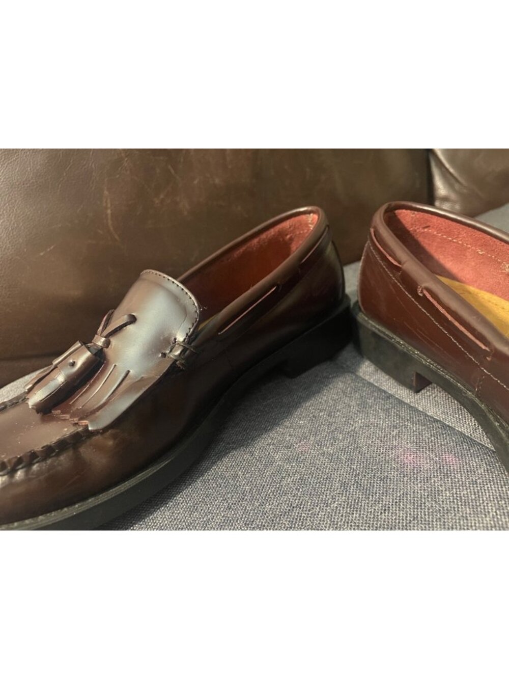 G.H. Bass Weejuns Marietta II Tassel Loafers Brown Leather Kiltie 6.5 Classic - Picture 6 of 10